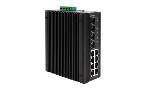 工業(yè)POE供電交換機_UT-62012G-8GT4GP-WPOE12口全千兆網管型POE以太網交換機
